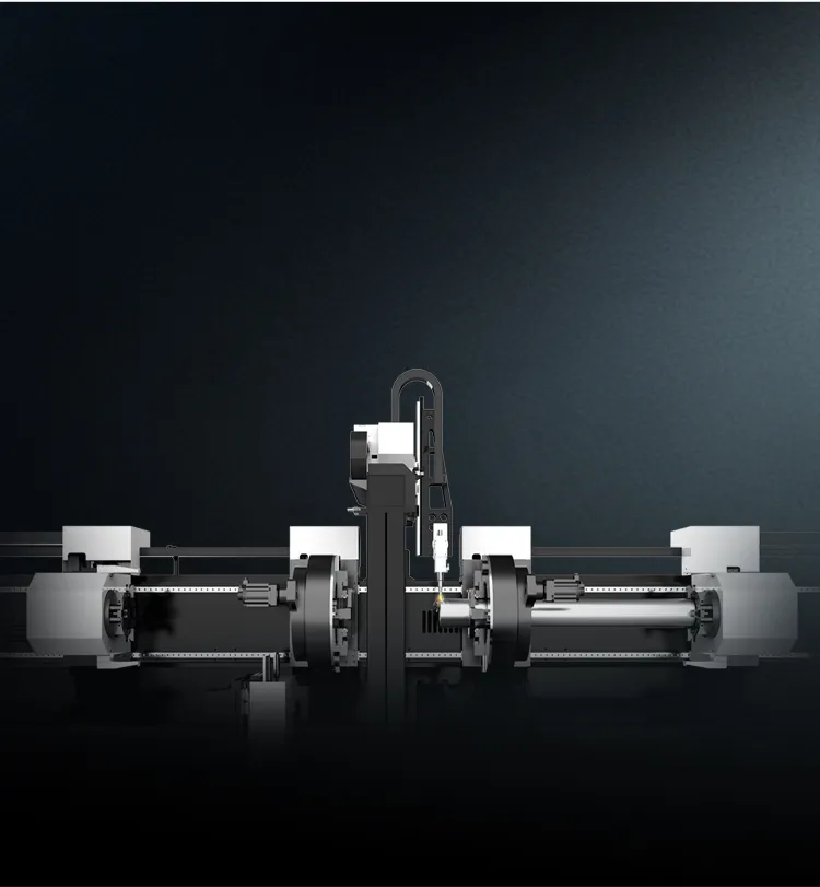 เครื่องจักรและพื้นที่ทำงานของเครื่องตัดเลเซอร์ T4 จาก GWEIKE