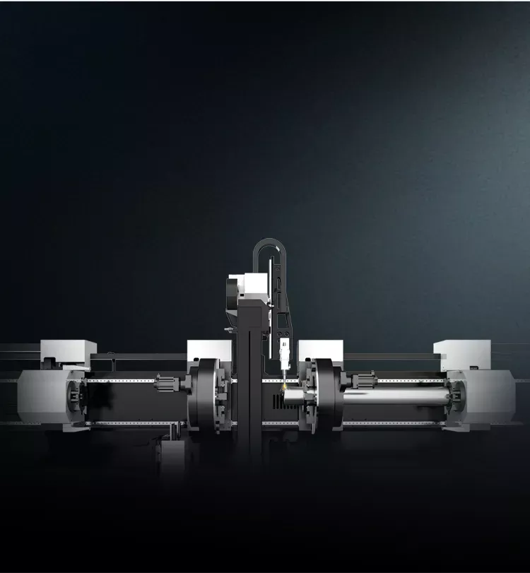 เครื่องจักรและพื้นที่ทำงานของเครื่องตัดเลเซอร์ T4 จาก GWEIKE
