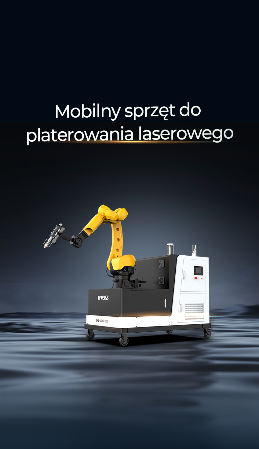 Mobilny sprzęt do platerowania laserowego 